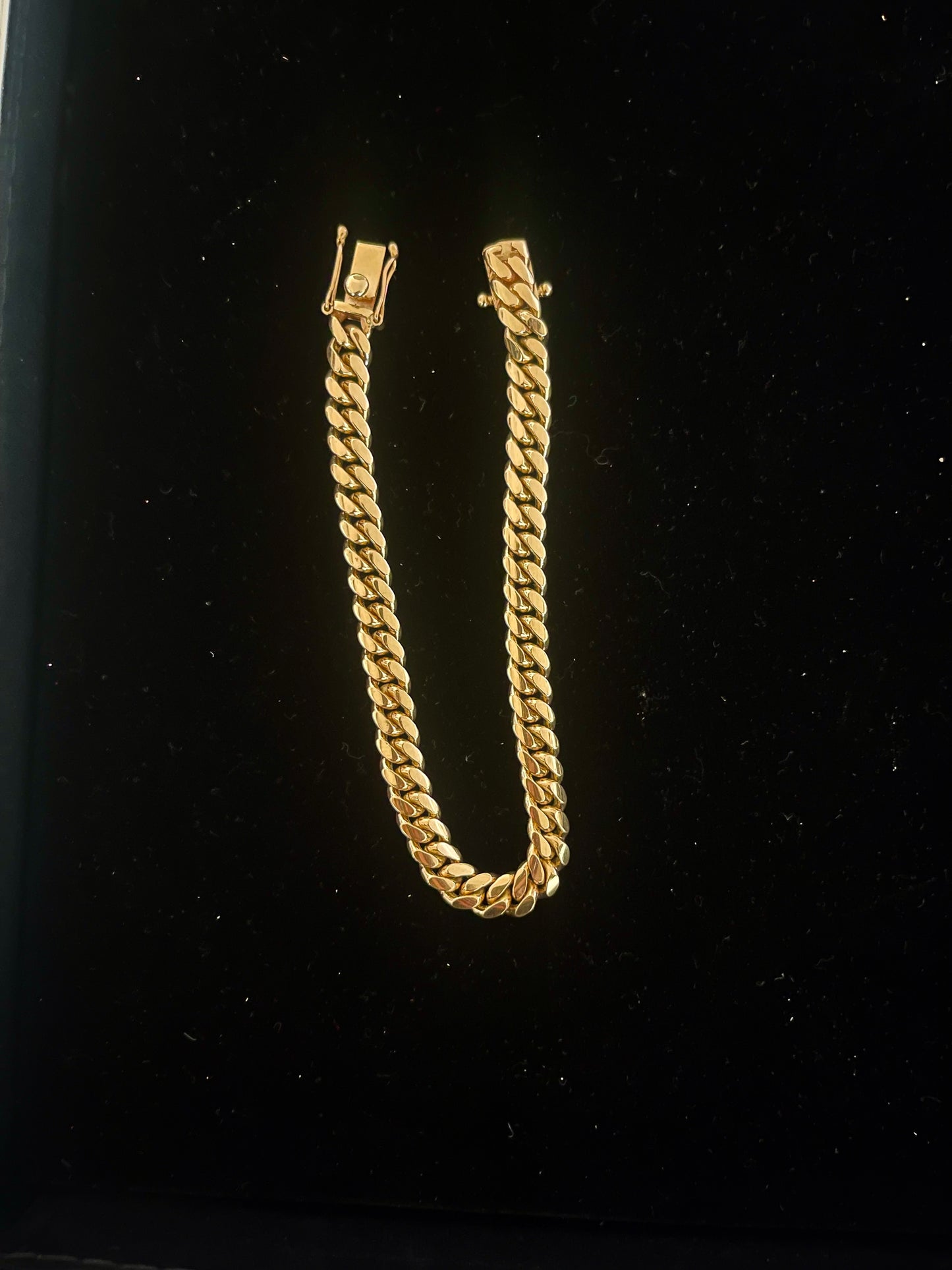 14k solid Cuban link bracelet