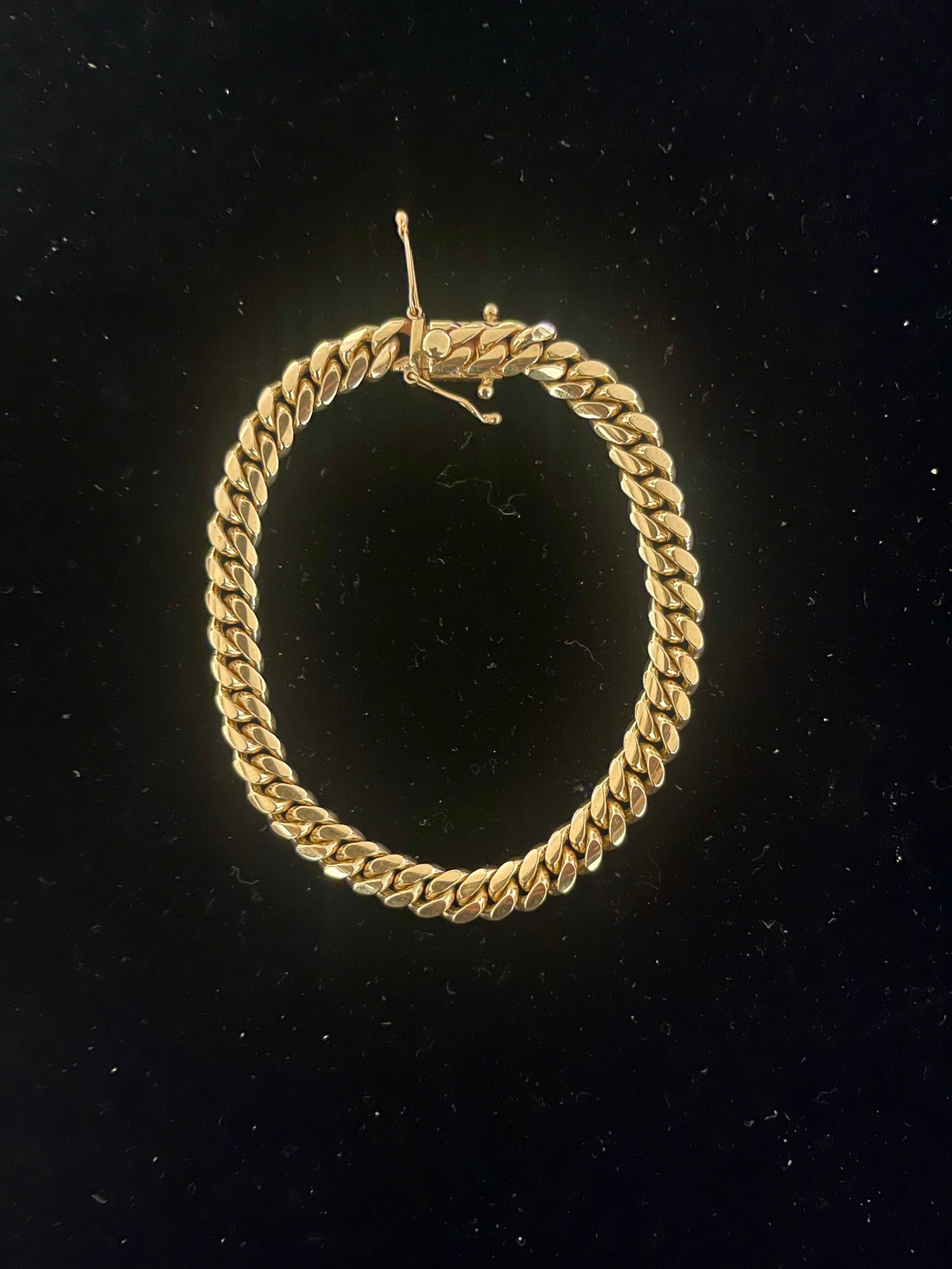 14k solid Cuban link bracelet
