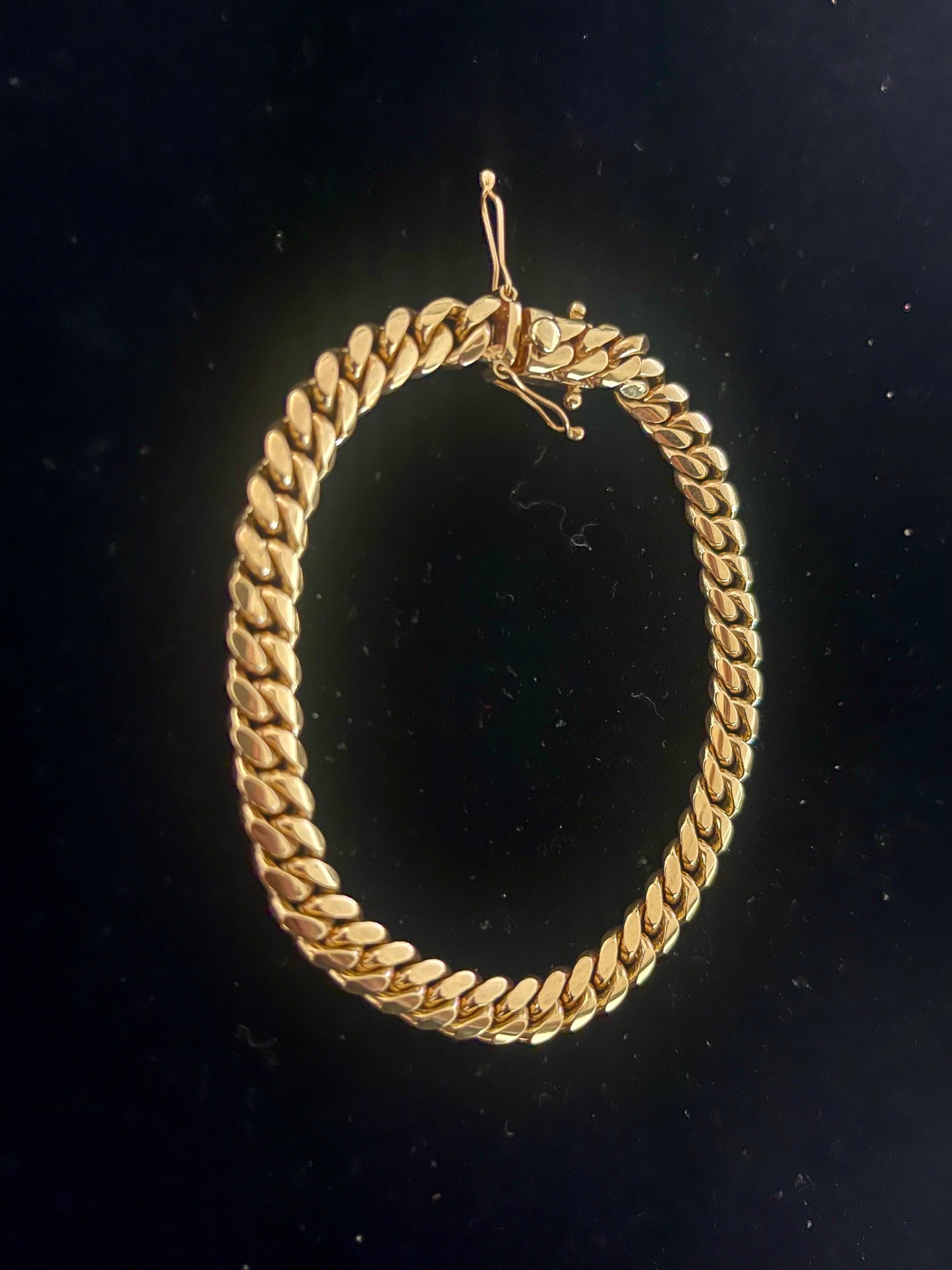 14k solid Cuban link bracelet