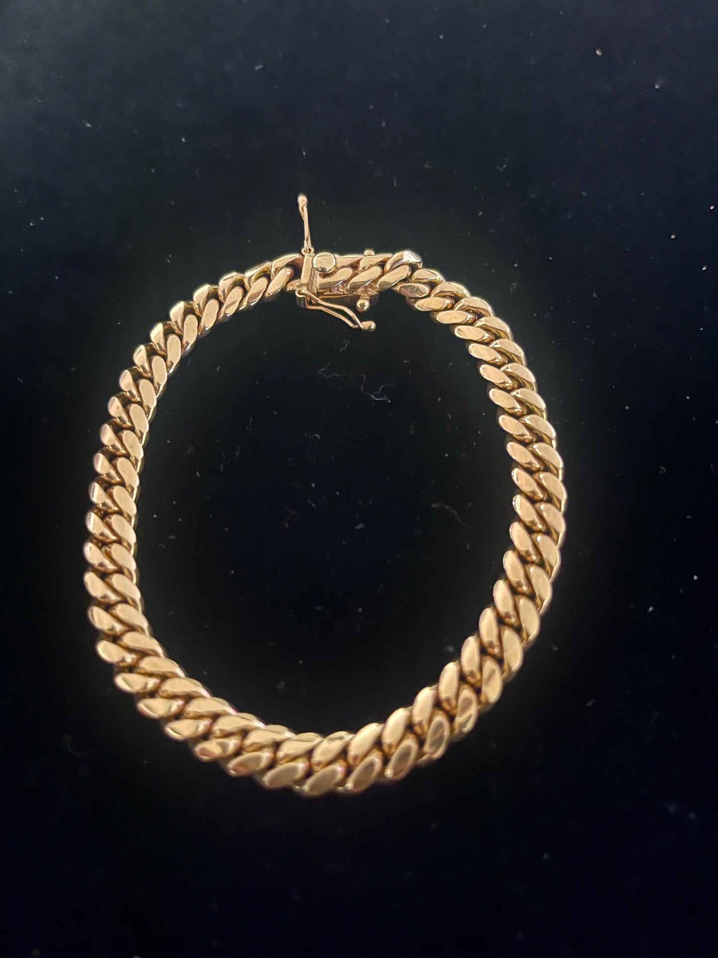 14k solid Cuban link bracelet