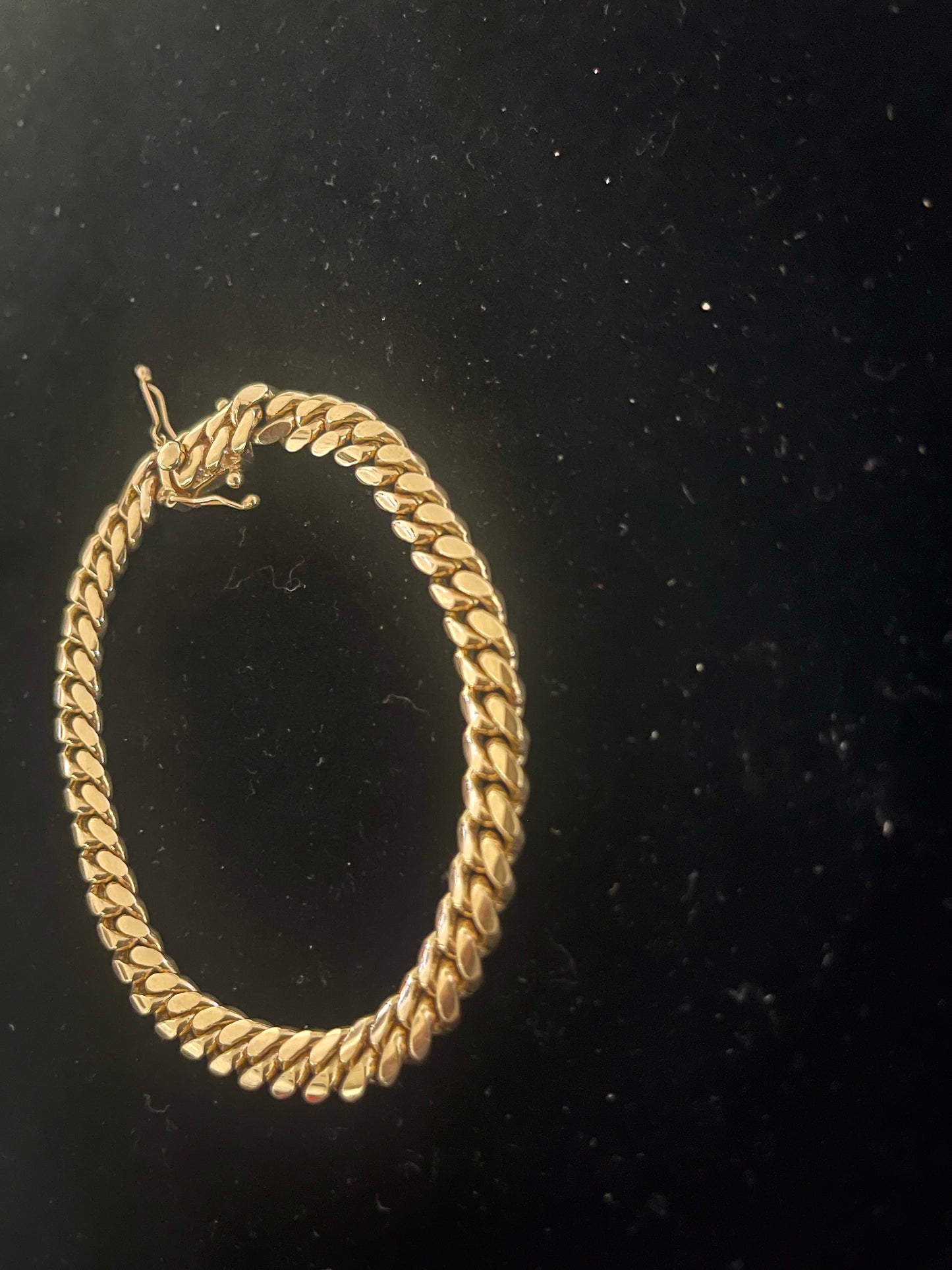 14k solid Cuban link bracelet