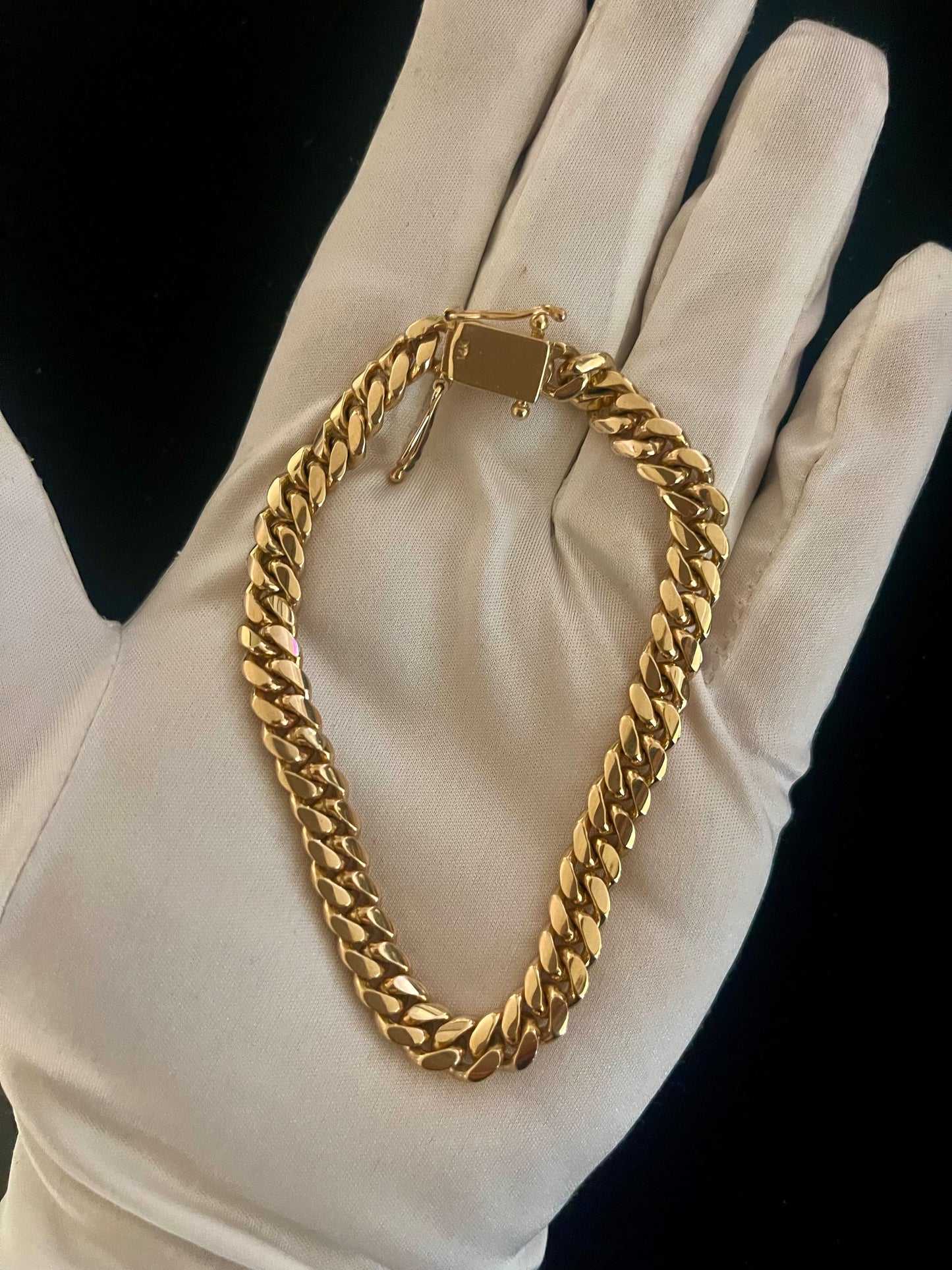 14k solid Cuban link bracelet