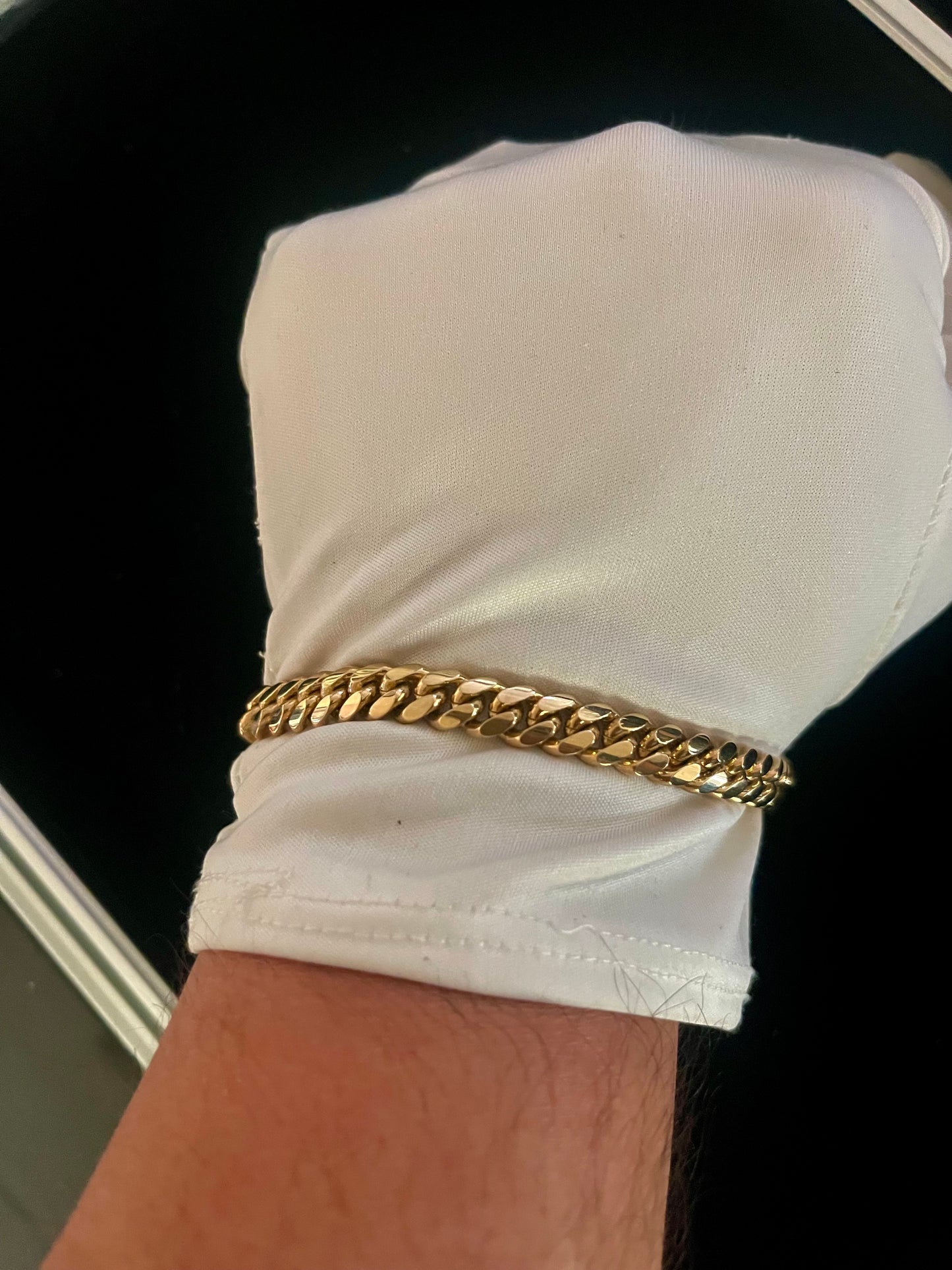 14k solid Cuban link bracelet